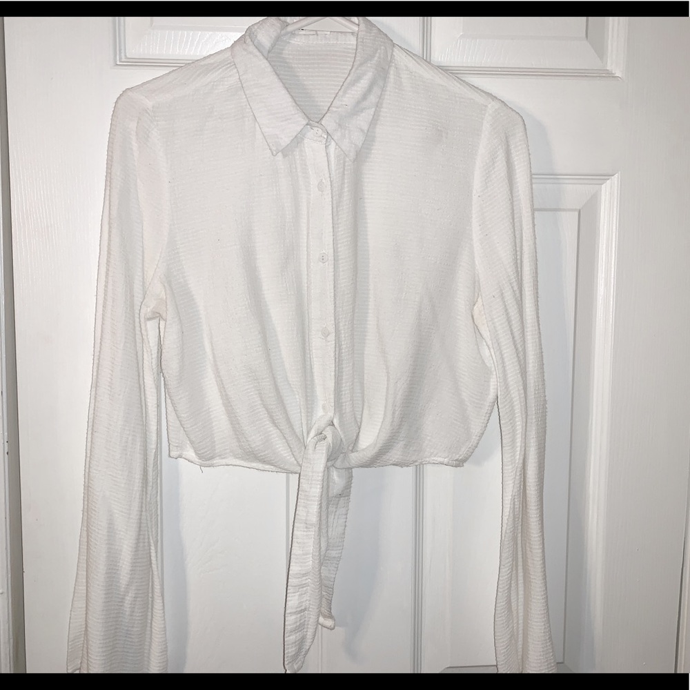 Cropped button down